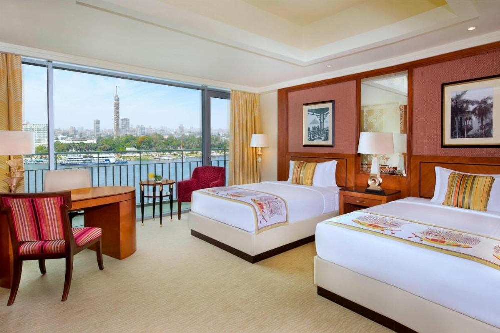 Deluxe Guest room, 2 Doubles, Nile View